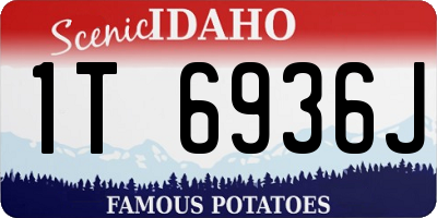 ID license plate 1T6936J