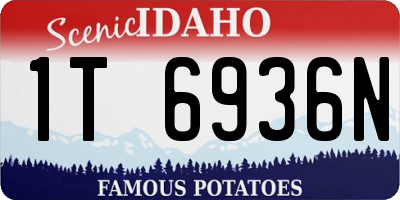 ID license plate 1T6936N