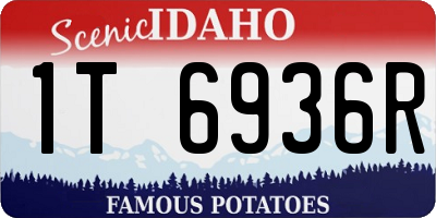 ID license plate 1T6936R