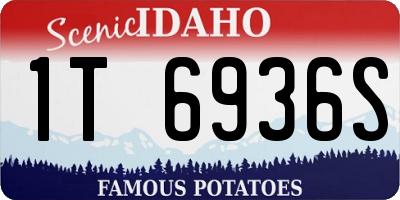 ID license plate 1T6936S