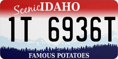 ID license plate 1T6936T