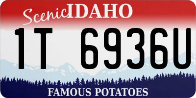 ID license plate 1T6936U