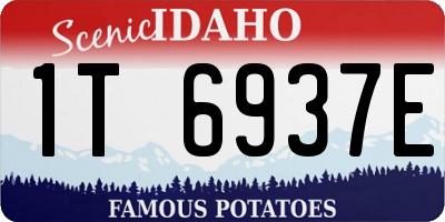 ID license plate 1T6937E