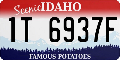 ID license plate 1T6937F