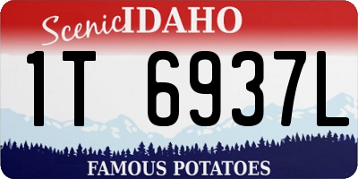 ID license plate 1T6937L