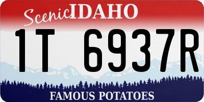 ID license plate 1T6937R