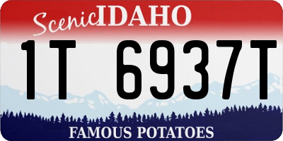 ID license plate 1T6937T