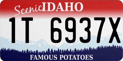 ID license plate 1T6937X