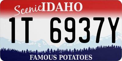 ID license plate 1T6937Y
