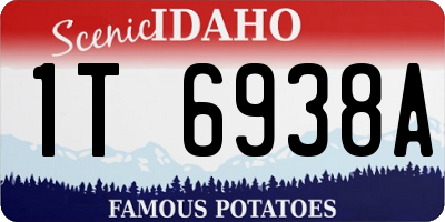 ID license plate 1T6938A