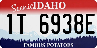 ID license plate 1T6938E