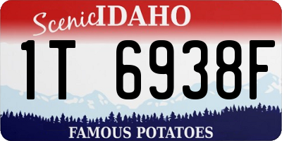 ID license plate 1T6938F