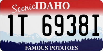 ID license plate 1T6938I