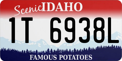 ID license plate 1T6938L