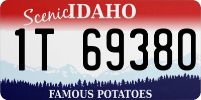 ID license plate 1T6938O