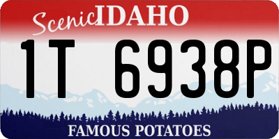 ID license plate 1T6938P