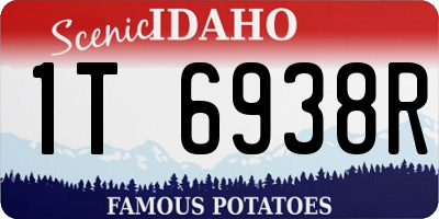 ID license plate 1T6938R