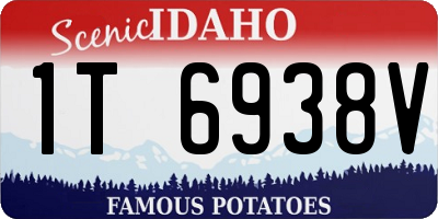 ID license plate 1T6938V