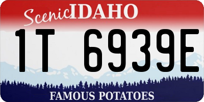ID license plate 1T6939E