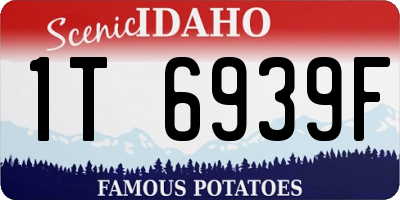 ID license plate 1T6939F