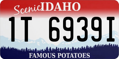 ID license plate 1T6939I
