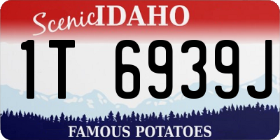 ID license plate 1T6939J