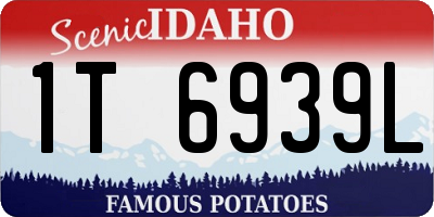 ID license plate 1T6939L
