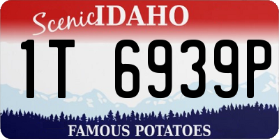 ID license plate 1T6939P