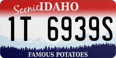 ID license plate 1T6939S