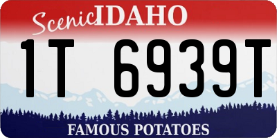 ID license plate 1T6939T