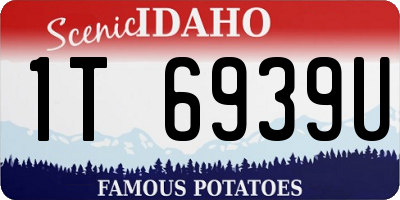 ID license plate 1T6939U