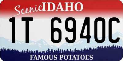 ID license plate 1T6940C