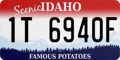 ID license plate 1T6940F