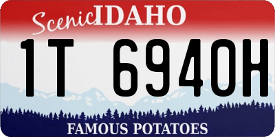 ID license plate 1T6940H