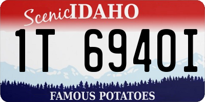 ID license plate 1T6940I
