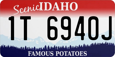 ID license plate 1T6940J