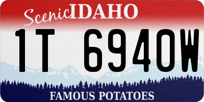ID license plate 1T6940W