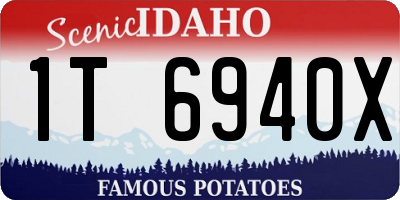 ID license plate 1T6940X