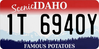 ID license plate 1T6940Y