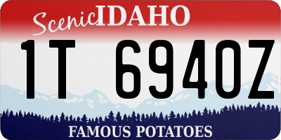 ID license plate 1T6940Z