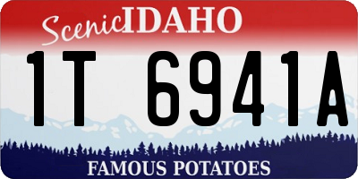 ID license plate 1T6941A