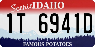 ID license plate 1T6941D