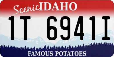 ID license plate 1T6941I