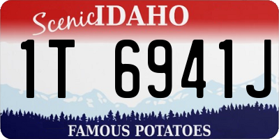 ID license plate 1T6941J