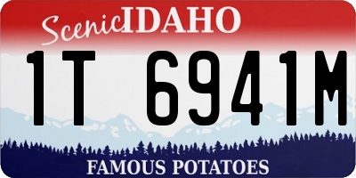 ID license plate 1T6941M