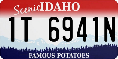 ID license plate 1T6941N