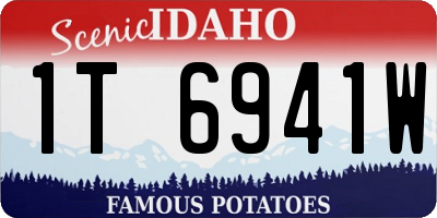 ID license plate 1T6941W