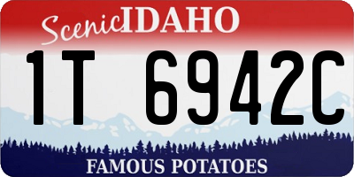ID license plate 1T6942C