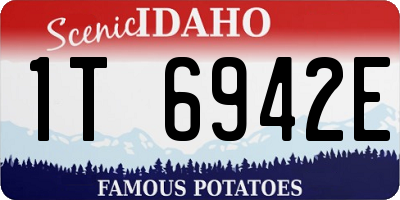 ID license plate 1T6942E