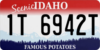 ID license plate 1T6942T